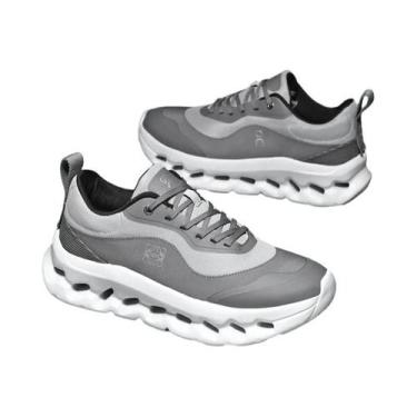 Imagem de Tênis De Corrida Masculino Com Solado Grosso, Sneakers Plataforma Pret