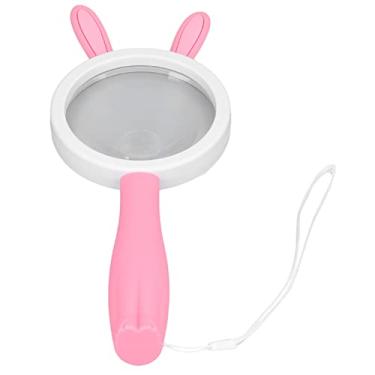 Imagem de Generic Lupa Desenho Animado Rosa Coelhos HD Portátil ABS Vidro de Leitura Confortável para Crianças e Adultos