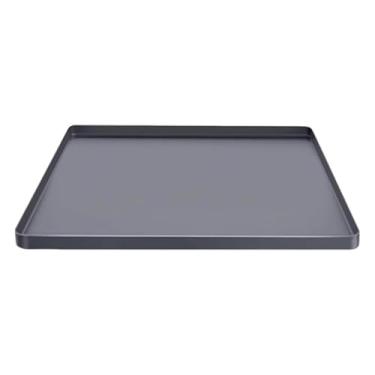 Imagem de KiBcsLic Tapete Protetor Superior para Máquina de Lavar Roupa, Bandeja de Gotejamento para Geladeira, Multiuso, Antiderrapante e Impermeável, 60cm x 60cm, Capa, Cinza