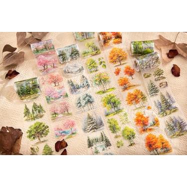 Imagem de Adesivo de PET fosco de 6 rolos decorativos de campo natural, à prova d'água, scrapbook, notebook, manual, diário, adesivos, adolescentes, adultos, materiais para scrapbooking, artesanato em papel DIY