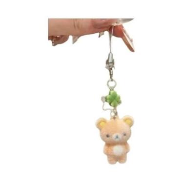 Imagem de Pingente De Urso Fofo Rilakkuma Com Cordão Para Chaveiro, Decoração De