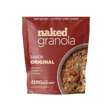 Imagem de Granola Sabor Original Aveia, Coco, Amendoim e Amêndoas 250g - Naked -
