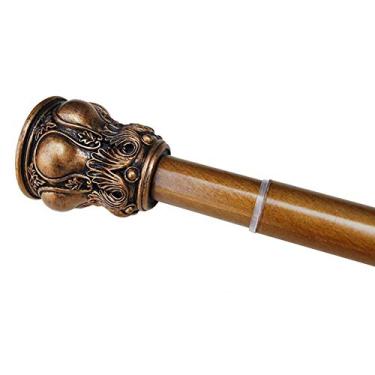 Imagem de Haste para cortina de chuveiro, mastro de cortina de chuveiro telescópico de aço inoxidável / trilho / haste sem perfuração, mastro extensível para banheiro, chuveiro e armário moderno varões de