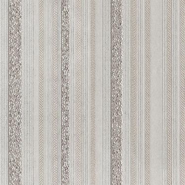 Imagem de Papel de Parede Listrado Bege/Cinza Col1072 - 10m x 0.53m