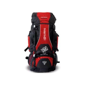 Imagem de Mochila 70l impermeável camping trilha viagem pesca - Clio, Vermelho