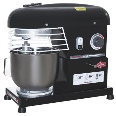 Imagem de Batedeira Planetária Maná 5 Litros Semi Industrial Bivolt BPM-05P Pret