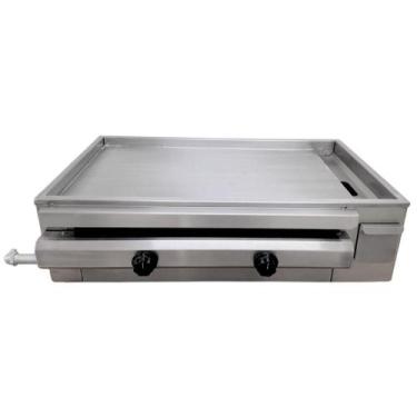Imagem de Chapa Americana Lanche 80cm A Gás Baixa Pressão Em Aço Inox - Casinha 