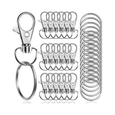 Imagem de 32mm 100 Peças De Argolas Giratórias Tipo Lagosta E Chaveiros Para Art