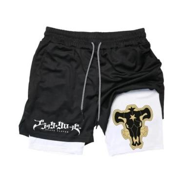 Imagem de Shorts De Ginástica 2 Em 1 De Secagem Rápida Para Homens, Para Treino,