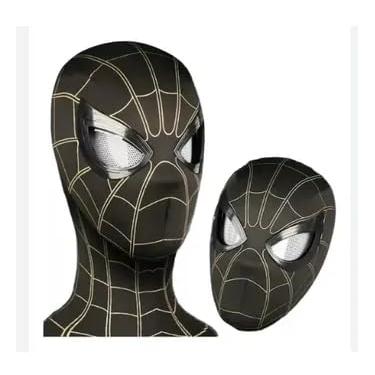 Imagem de Mascara Do Homem Aranha Olhos Em Movimento Para Crianças E Adultos Fantasia Cosplay - Preto