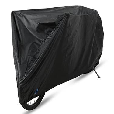 Imagem de Capa para Bicicleta com Orifício Cadeado Poliéster Resistente a Rasgos de Proteção Contra Chuva Estrada e Montanha Bolsa Armazenamento