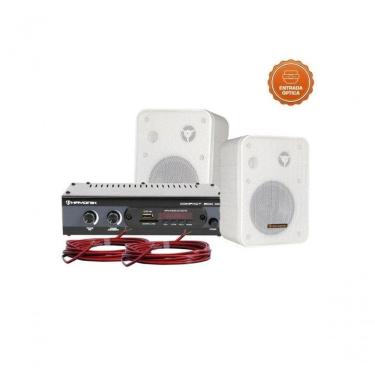 Imagem de Kit De Som Para Ambiente Hayonik Ambience 2000 Od V2 Branco
