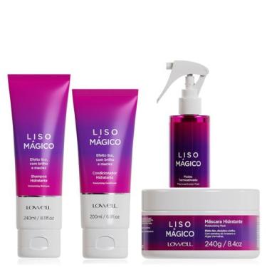 Imagem de Lowell Liso Magico Shampoo, Condicionador, Mascara e Fluido 200ml