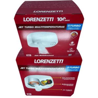 Imagem de Chuveiro Elétrico Jet Turbo Multitemperaturas 7800w 220v Lorenzetti