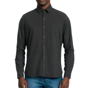Imagem de Camisa Masculina Docthos ML Flanela Cinza Grafite - 605 959-Masculino