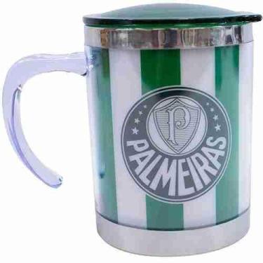 Imagem de Caneca Térmica Com Tampa 450Ml - Palmeiras - Mileno