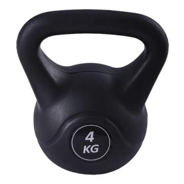 Imagem de Kettlebell Black 4kg Ahead Sports para Treino Funcional e Força