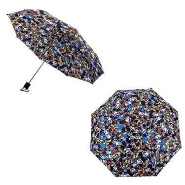 Imagem de Guarda Chuva Sombrinha Teen Mickey Azul Infantil Criança - Brizi