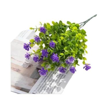 Imagem de Flores Artificiais De Eucalipto, Planta Falsa, Buquê De Casamento, Dec