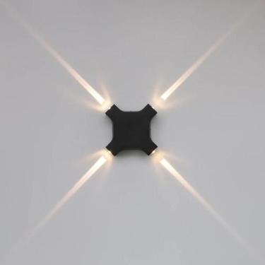 Imagem de Luminária De Parede LED À Prova d'Água Para Exterior 12W Com Iluminaçã