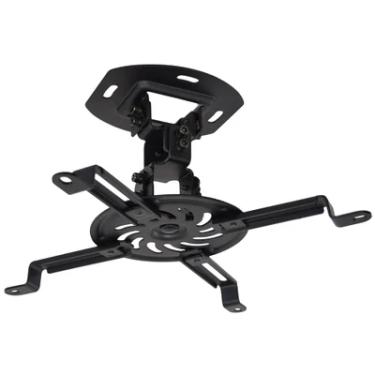 Imagem de Suporte Universal De Teto Para Projetor, Suporte Até 13,5kg, Rotação 360°, Preto, Pro100b, Elg