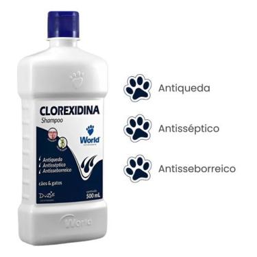 Imagem de Shampoo Dugs Clorexidina 500ml Kit com 6 Unidades