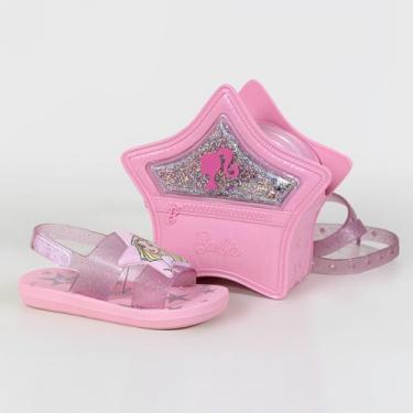 Imagem de Sandália Barbie Popstar Bag Grendene 23270 Rosa, Rosa claro, Rosa glit