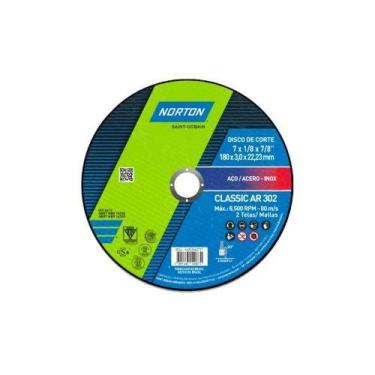 Imagem de Disco De Corte Metal Classic 7'' Norton - Para Cortes E Desbastes Em G