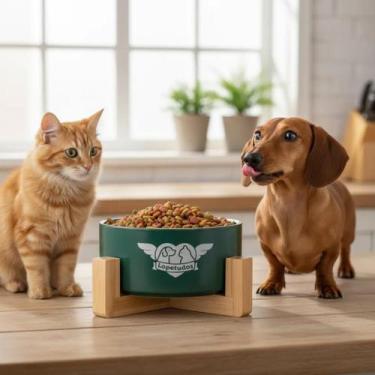 Imagem de Comedouro Pet Ceramica Premium 750ml Clean Ceramic Tam M - - Lopetudos