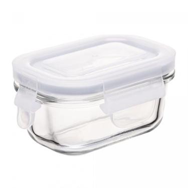 Imagem de Pote Hermético com Tampa Retangular 120ml Vidro - Lyor