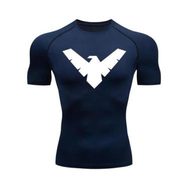 Imagem de Camiseta De Compressão Masculina De Secagem Rápida Para Corrida, Manga