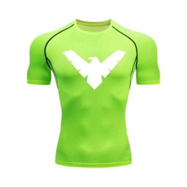 Imagem de Camiseta De Compressão Masculina De Secagem Rápida Para Corrida, Manga