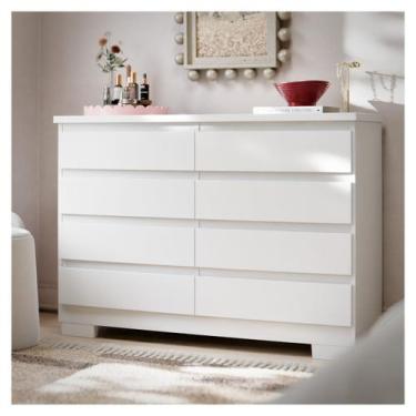 Imagem de Cômoda Grécia 8 Portas Com Corrediças Telescópicas Armário Organizador