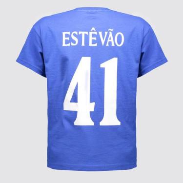 Imagem de Camisa Chelsea Estêvão N 41 Juvenil Azul - Fruit Of The Loom, 13 ANOS