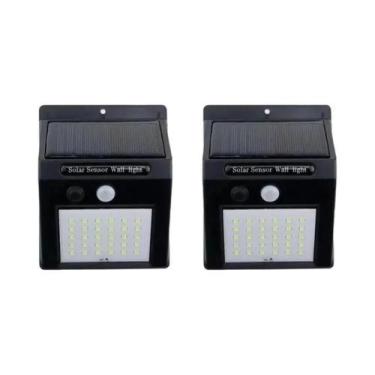Imagem de Lâmpada De Parede Solar Com Sensor De Movimento 30 LED À Prova d'Água 