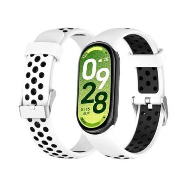 Imagem de Pulseira De Silicone Bicolor Para Xiaomi Mi Band 10 9 8 - Substituição