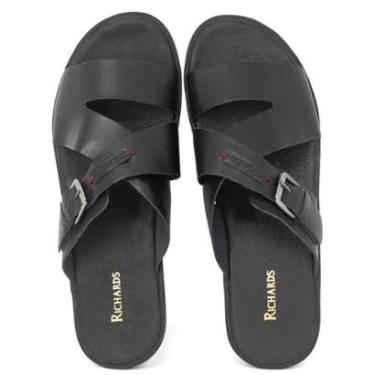 Imagem de Sandália Masculina Slide Richards RCH Rogério Couro 63RZD51909-Masculino