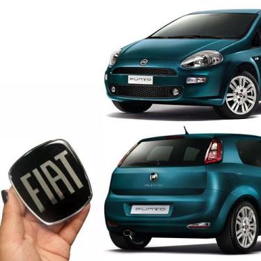 Imagem de Kit Emblemas Fiat Black Piano Punto 2008/16 Adesivo Resinado - SPORTIN