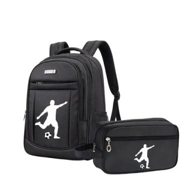 Imagem de Kit Mochila Grande Alça Resistente trabalho Notebook Futebol - Mormino