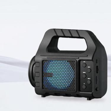 Imagem de Rádio Portátil Bluetooth Painel Solar Rádio com lanterna FM AM SW USB 