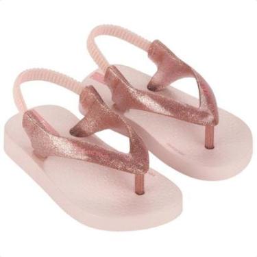 Imagem de Chinelo Infantil Bebê Ipanema Glitter Baby Rosa Claro-Unissex