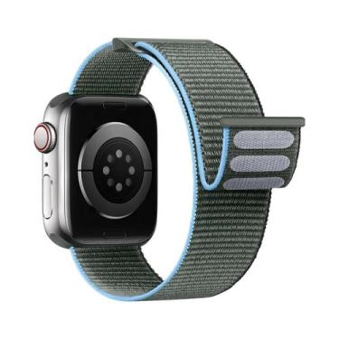 Imagem de Pulseira De Nylon Para Apple Watch 49mm 46mm 42mm 45mm 44mm 41mm, Brac
