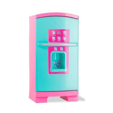 Imagem de Geladeira De Brinquedo Infantil 50cm Sonho De Menina Brinquedo Faz de 