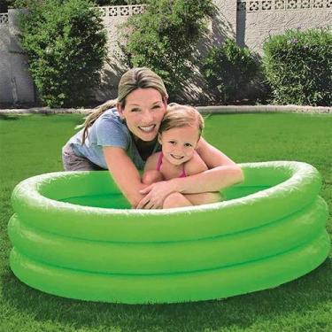Imagem de Piscina inflável bestway 101lts verde