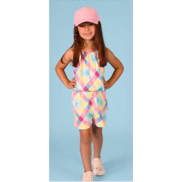 Imagem de Macaquinho Infantil Malha Estampado - Tinkbink