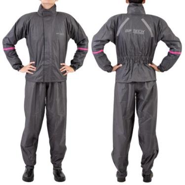 Imagem de Capa chuva feminina gp tech essence premium cinza-rosa m