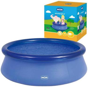 Imagem de Piscina Inflável Redonda Azul 2400 em PVC Litros Mor