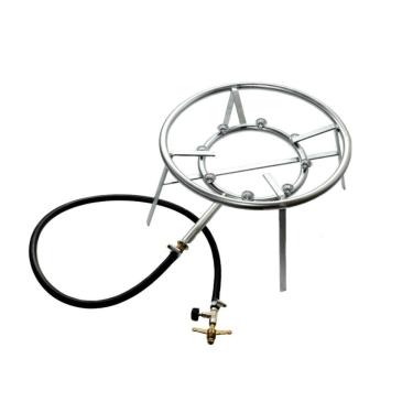 Imagem de Fogareiro Multiuso 8 Caulins 35cm para Frituras Fervuras e Cerveja Qualinox