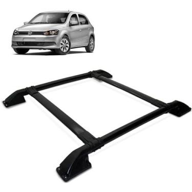 Imagem de Rack Bagageiro Teto Gol G5 G6 2008 a 2016 Tubolar Preto - Track