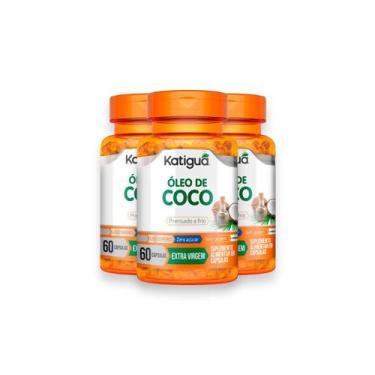 Imagem de Kit 3 Óleo de Coco Katiguá 1000mg 60 Cápsulas - Katigua